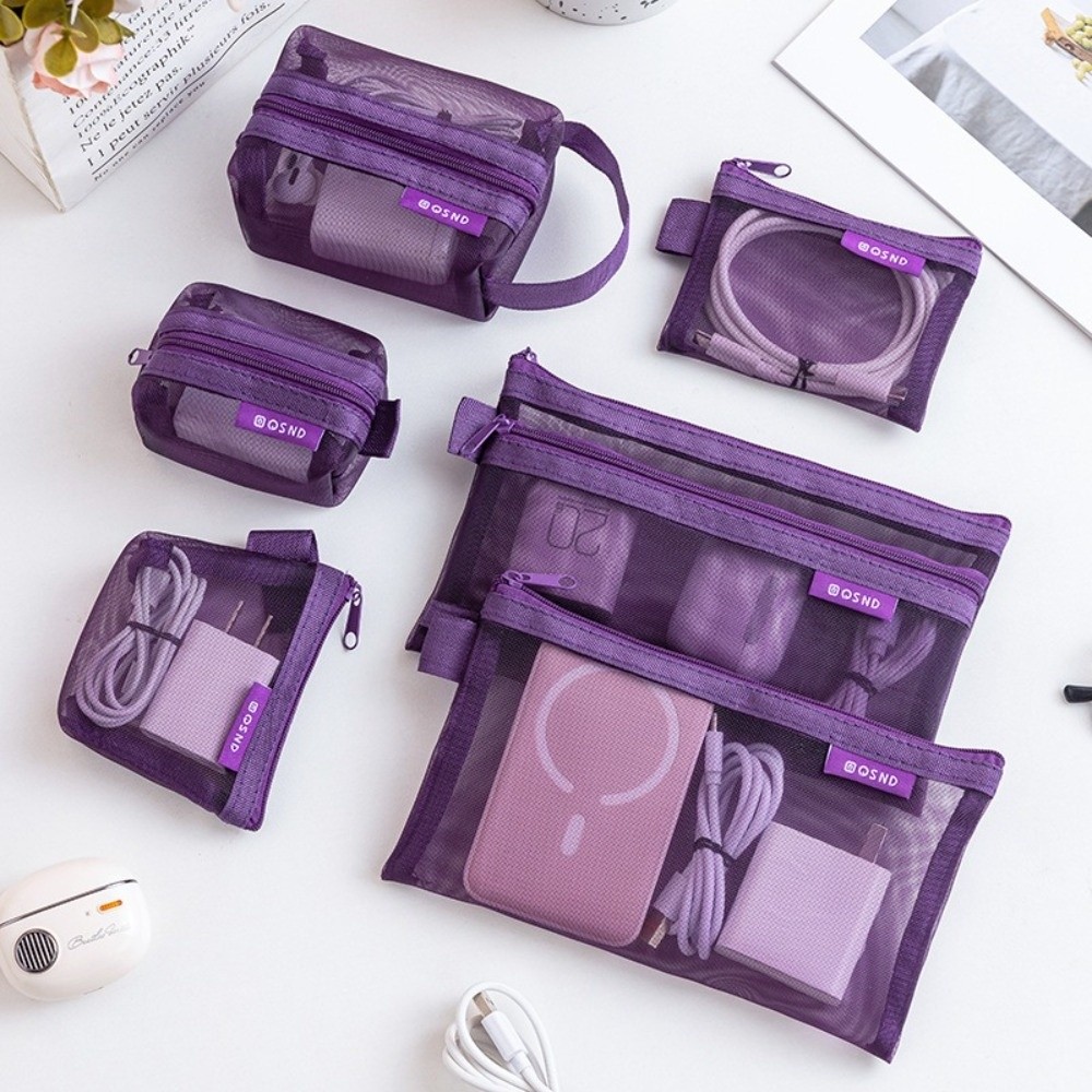 Cosmetic Bags - Borsa portaoggetti trasparente in nylon, versatile,