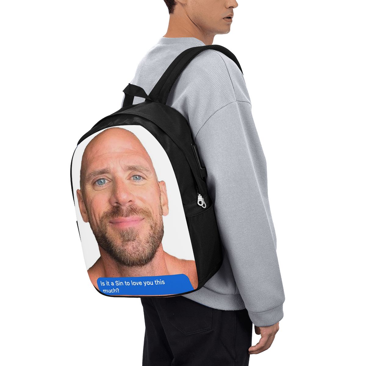 Travel Bags - Zaino Johnny Sins Flirty Text Bubble,