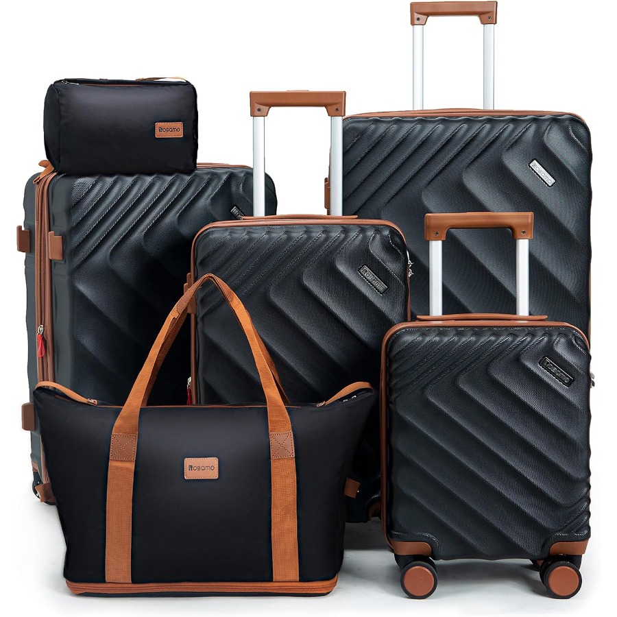 Expandable Hard Shell Luggage Set - Set di 6 valigie rigide espandibili,
