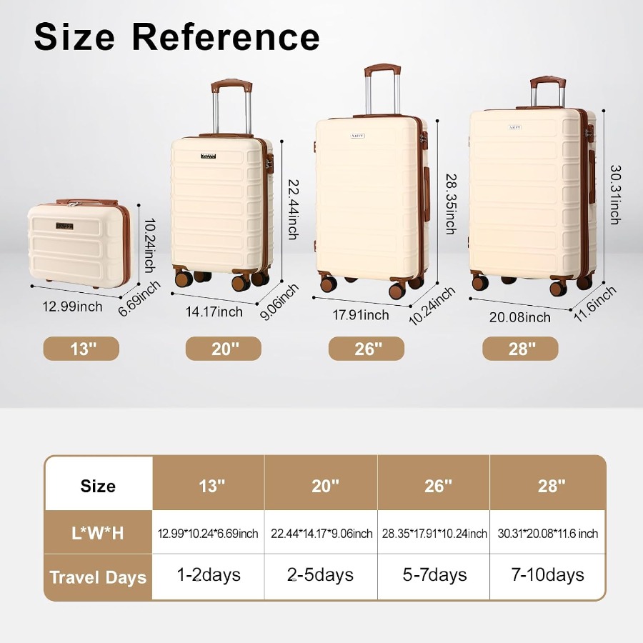 Set di 4 valigie espandibili i - Expandable Hard Shell Luggage Set recensione e prezzo