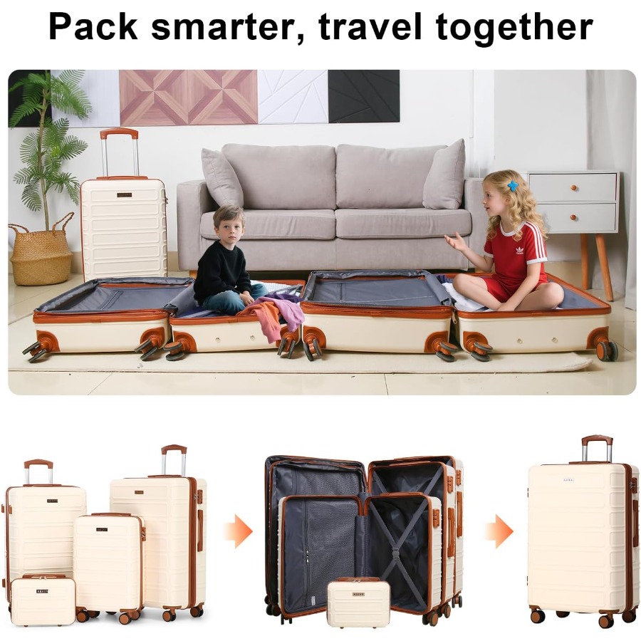 Set di 4 valigie espandibili i - Expandable Hard Shell Luggage Set recensione e prezzo