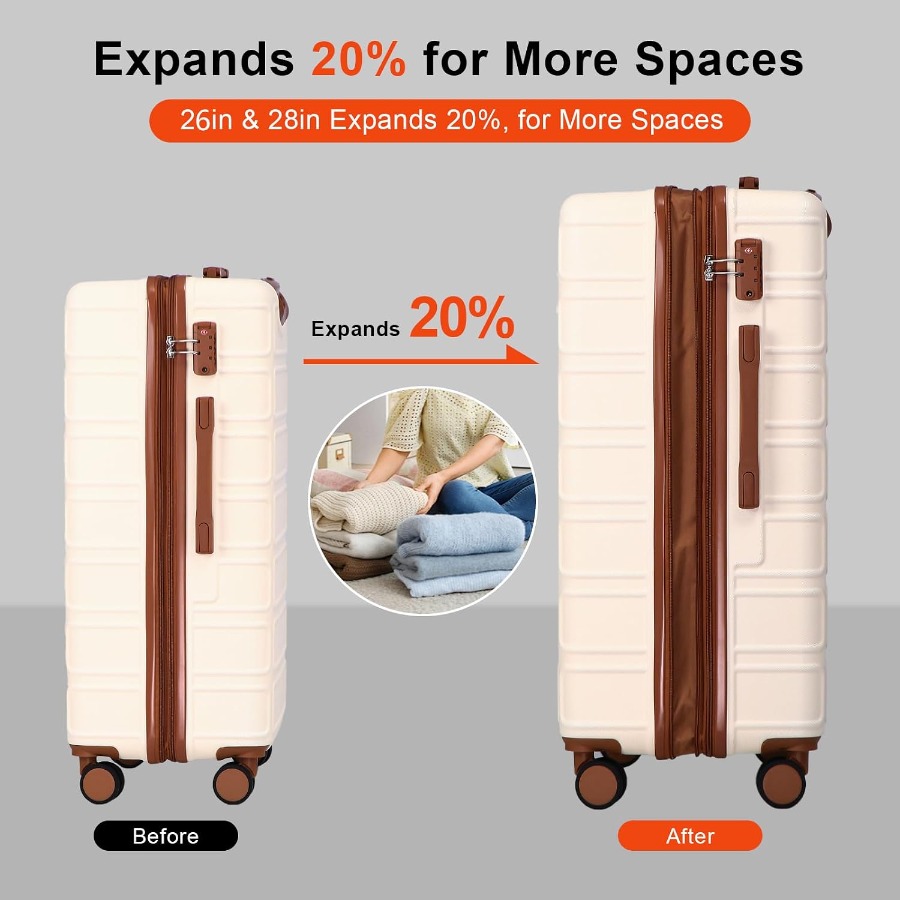 Set di 4 valigie espandibili i - Expandable Hard Shell Luggage Set recensione e prezzo