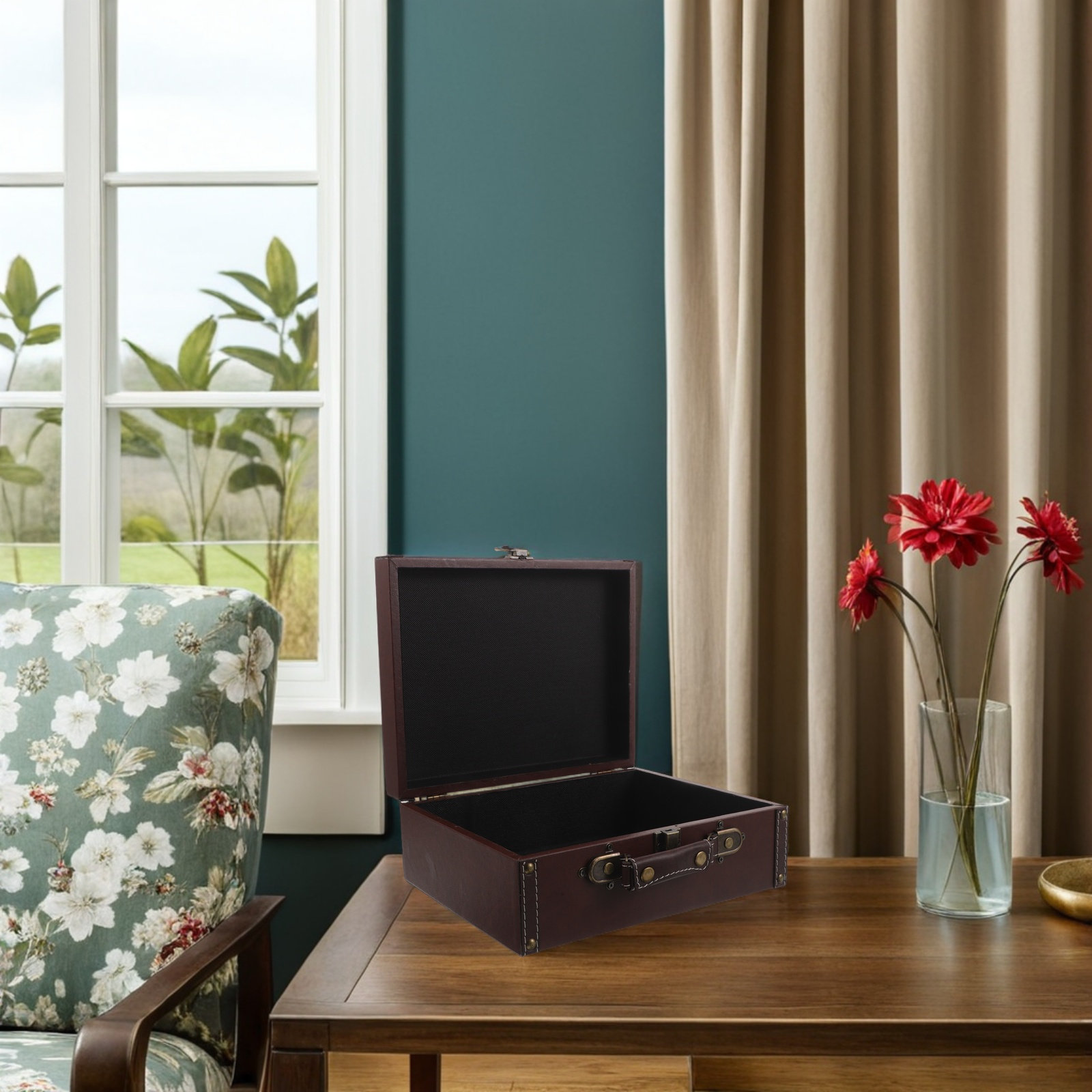 Scatola portaoggetti in legno  - Retro Vintage Trunk Suitcase recensione e prezzo