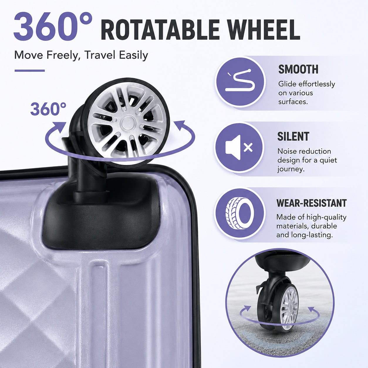 Set di 2 valigie da viaggio, v - Cabin Size Lightweight Travel Trolley recensione e prezzo