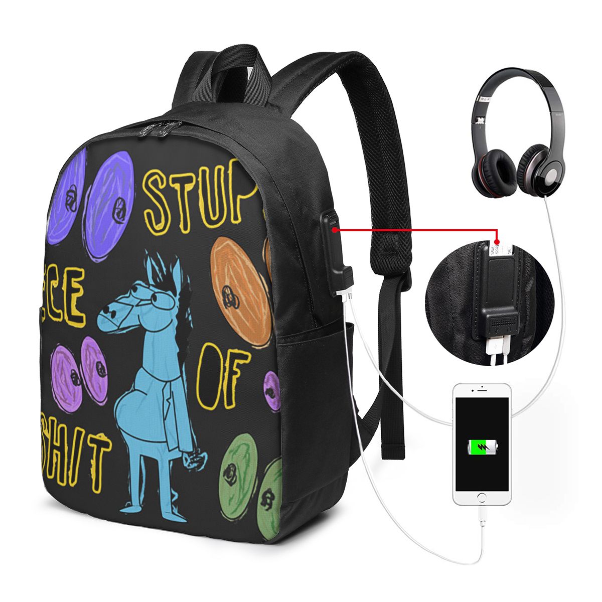 Zaino Cartoon Bojack Horseman  - Travel Bags recensione e prezzo